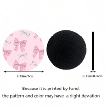 2pcs Bow Leopard Print Car Cup Holder Coasters, Non-Slip Shock-Absorbing Universal Fashion Car Cup Mats, Interior Accessories, Party Gift - Multicolor - View 8