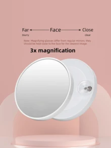 Metal Stand Makeup Mirror, Large Rotating Desktop Makeup Mirror, Bedroom, Desktop Vanity Mirror, Portable Bathroom Makeup Mirror, Supports 360-Degree Rotation, Tabletop Mirror, Home Mirror/Princess Rotating Mirror, Home Decor, Bedroom Accessories, Suitable For Bathroom, Office, Bedroom, Dorm, Back To School, Halloween, Christmas Best Gift - Multicolor - View 15