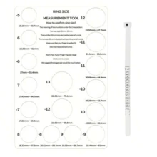 KLONKEE Ring Size Measurement Tool Set, Finger Size Measuring Gauge With Ring Sizer Mandrel, Metal Ring Size Measuring Tool Kit US Size 1-13 Jewelry Size Measurement Set For Ring Repair And Measurement Ring Size Measuring Tool Kit - Multicolor - View 14