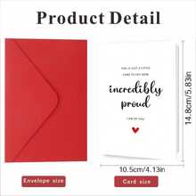 1 Set, Proud Of You Card, Congratulations Card, Graduation Card, Well Done Card, Encouragement Card, Promotion Card, Exam Passed Card - Congratulatory Card - View 6