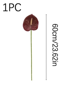 6件/1套人造花，人造花燭花，人造針墊花，人造植物，適用於家居/婚禮裝飾、春季裝飾、房間裝飾、牆面裝飾、臥室裝飾、花瓶插花、廚房裝飾、客廳裝飾和婚禮花藝布置 - 彩色 - 查看 7