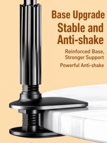 360° Rotating Tablet Phone Stand Spiral Base Slouchy Phone Holder For Home Or Travel Essential Bed Slouchy Bracket For Tablet Stand Live Streaming Movie Watching Compatible With IPhone Android Phone Gift For Birthday Family Friends - A - View 7