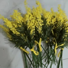 10 Stücke/5 Stücke künstliche Hochzeitsblumen, hochwertige Mimose, Feiertagsblumen, künstliche Blumen für die Heimdekoration, romantische Feiertagsblumen, Hochzeitsblumen, goldene Akazie, französische Karnevalsblumen, geeignet für Heimdekoration, Wohnzimmer, Büro, Küche, Hochzeit, Raumdekoration, Hochzeitszubehör, Herbstdekoration, Wanddekoration, Tischdekoration, Hochzeitsdekoration, dekorative Blumen, Hochzeitsblumen, Rosen, künstliche Rosen - Gelb - Übersicht 8