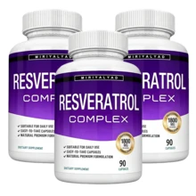 Miriyalyad Resveratrol Supplement 1800 Mg Antioxidant Complex - Highly Potent Natural Trans-Resveratrol Pills For Healthy Aging, Overall Health Support, Immune System, Brain Function, For Men Women, 90 Capsules - 3件 - 查看 9