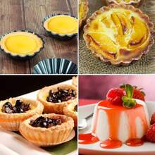 2pcs/5pcs/10pcs High Quality Carbon Steel Tart Molds, Non-Stick Heat-Resistant Easy To Clean, Suitable For Lemon Tart, Pudding And Cake, Durable Multi-Functional Baking Molds - Multicolor - View 7