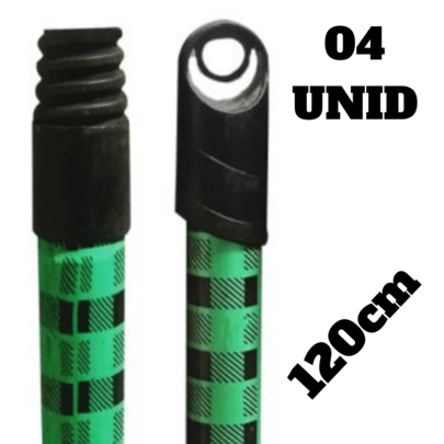 Kit 04 Cabo de Madeira para Vassoura 1.20m