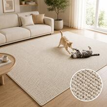 Outdoor Pineapple Textured Carpet - Waterproof All-Weather Patio Rug, With UV Resistance And Non-Slip Backing, Durable Beige Neutral Mat Suitable For Patio, Poolside, Garden, Balcony, RV - Easy To Clean, Fade-Resistant, Durable Outdoor Carpet, Suitable For Yard, Porch, Beach House - Contemporary Textured Woven Outdoor Rug With Non-Curling Design, Machine Washable - B - View 4
