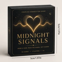 「Midnight Signals」浪漫信號情侶卡牌遊戲，適合情侶親密溝通，返校季、萬聖節、聖誕節浪漫暖場互動遊戲卡 - 彩色 - 查看 4
