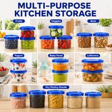 6 piezas de recipientes de almacenamiento para cupcakes de 16 oz con tapas giratorias, cajas herméticas para postres - transparente - Ver 2