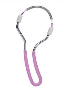 1pc Facial Hair Removal Tool Spring Wire Epilator For Lips, Chin, Face And Neck Personal Care Essential (Pink) Salon Beauty Travel Hair Accessory - A - View 4