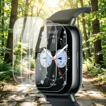 3-Piece Set, 9H High Hardness Scratch-Resistant, Ultra-Clear Display, Anti-Fingerprint Coating, Full Coverage, Bubble-Free, Tempered Glass Material, Suitable For Redmi Watch 5 Lite/Active Smartwatch, Ideal Choice For Tech Enthusiasts And Outdoor Sports Lovers. - 3pcs, Transparent Color for Redmi Watch 5 Active - View 2