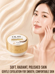 OLAY 身體磨砂膏（正裝 235g、試用裝 20g）玫瑰與檀香調，溫和去角質，滋養肌膚，改善暗沉膚色，適合所有膚質 - 烏木玫瑰香 - 查看 3