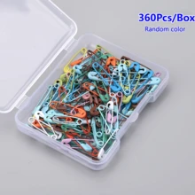 120/240入 多色隨機小安全針 19mm/0.75in 黑色散裝安全針，適用衣物製作、縫紉、珠寶手工、藝術與手工藝，附收納盒 - 多色 - 查看 23