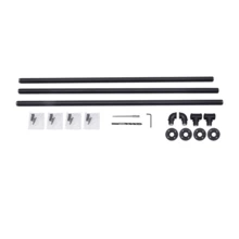 Pipe Handrail Metal Sturdy Load-Bearing Capacity (12 Feet, 3 Section)  Stair Handrail 12 Feet Handrails For Stairs Galvanized Industrial Pipe Railing Indoor Pipe Stair Railing With Wall Mount Support, Round Corner - A - View 12