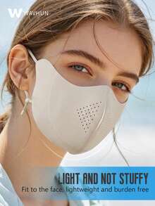 WAVHUN Sun Protection Face Mask - Open Design Suitable For Drinking Water, Summer Sun Protection Mask, UV Protection, Unisex, With Layer. Adult Thickened Version. Features Sun Protection And Strong Eye Protection Functions. Suitable For Outdoor Cycling And Hiking. - Multicolor - View 4