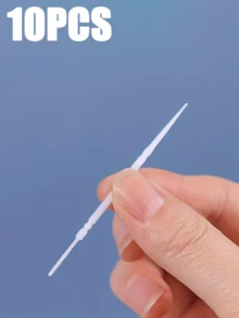 400/200支装一次性盒装牙签，便携式超细双头牙签刷，一次性塑料牙签，牙间刷，口腔护理牙签，随机包装 - 彩色 - 查看 17