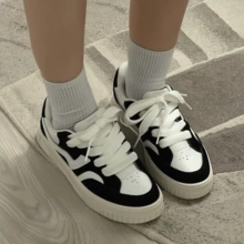 Marts Women's Chunky Platform Shoes With Tractor Sole - Plat Pto Bco - 查看 2