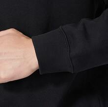 Nike Solo Swoosh Casual Comfort Solid Color Versatile Pullover Fleece Sweatshirt For Men - Black - View 3