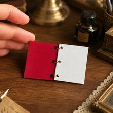 Cute Miniature Vintage Coil Notebook Model, Faux Kraft Paper Design Miniature Flippable Notebook Model, Suitable For Dollhouse Study Desk Decoration, Perfect Gift For Miniature Enthusiasts - 1PC - View 3
