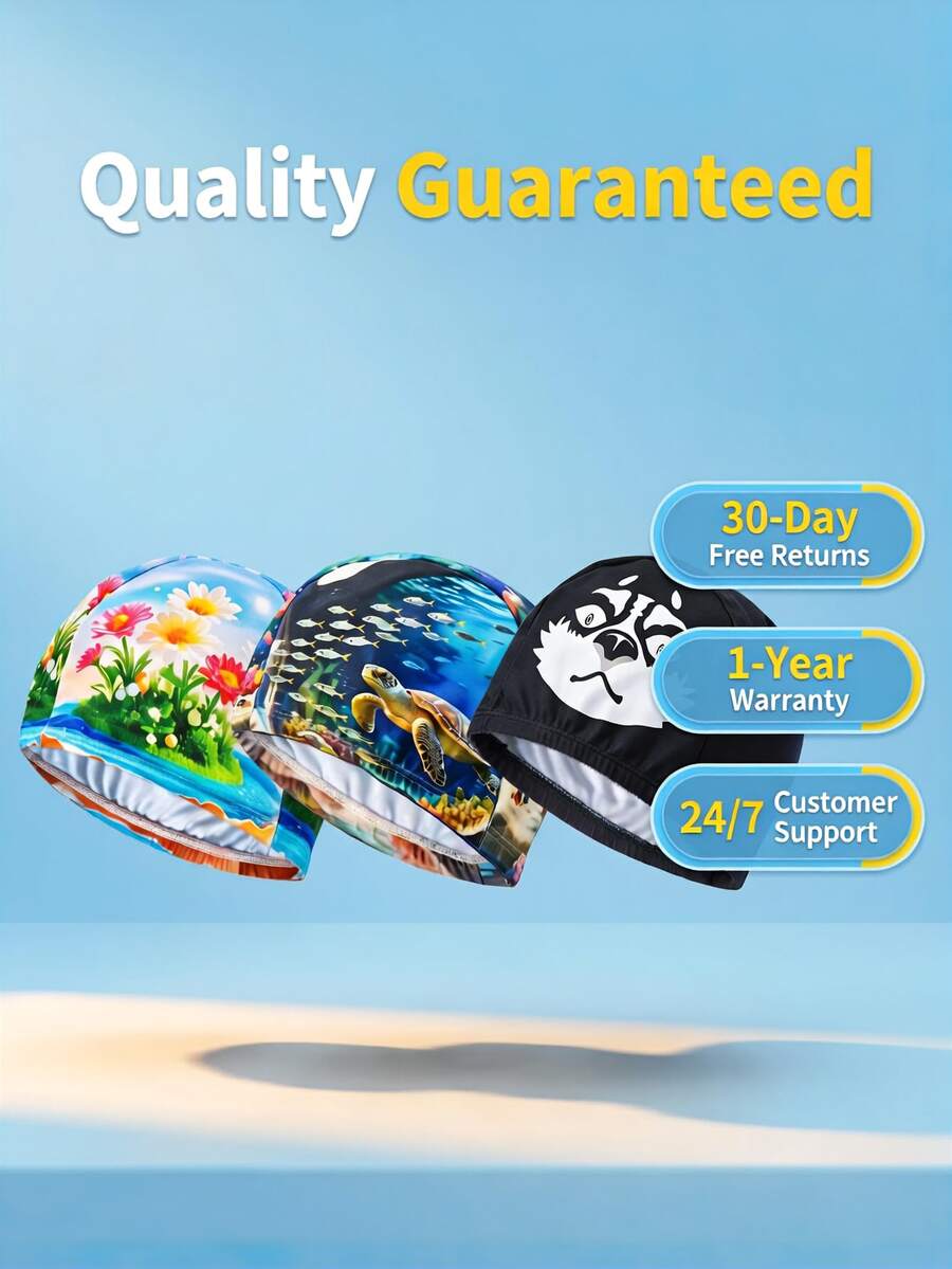 Topi Renang Poliester Unisex Dewasa Pria Wanita Cepat Kering Bernapas Elastis Kain Lembut Topi Renang Anti Selip Ringan Nyaman Topi Mandi Portabel Untuk Kolam Renang Latihan Menyelam Pantai Spa Olahraga Air
