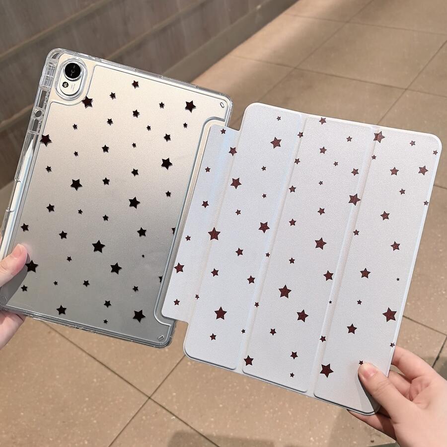 適用於 Redmi Pad 2 平板電腦保護殼，智慧休眠喚醒，高透明壓克力硬殼附筆槽，全包防摔，適用於 Matepad SE 11 吋、Matepad 11.5S 平板保護套，A16 保護殼，適用於 iPad 第 11 代平板保護殼，相容於 iPad 第 9 代 10.2 吋、Air 11 平板保護殼，第 10 代平板保護殼