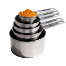 5pcs/10pcs Stainless Steel Measuring Cup And Spoon Set, 5pcs Measuring Spoons + 5pcs Measuring Cups, Stackable Stainless Steel Measuring Cups And Spoons, Coffee Spoon, With Markings For Dry And Wet Ingredients, Cooking, Baking, Coffee, Dishwasher - Kitchen Tools For Cooking And Baking, Kitchen Supplies, Baking Tools - Silver - View 16