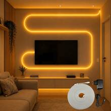 Mangueira LED Neon 12V 5 Metros IP65 12W/M Decorativa Flexível Cor à Escolha - Dourado - Visão 3