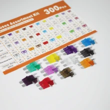 300pcs Car Fuse Combo Kit | 60pcs Mini + 60pcs Standard + 60pcs Micro Fuse Automatic + 1pc Puller - 11pcs Specifications: 2Amp 3A 5A 7.5A 10A 15A 20A 25A 30A 35A 40A - Multicolor - View 6