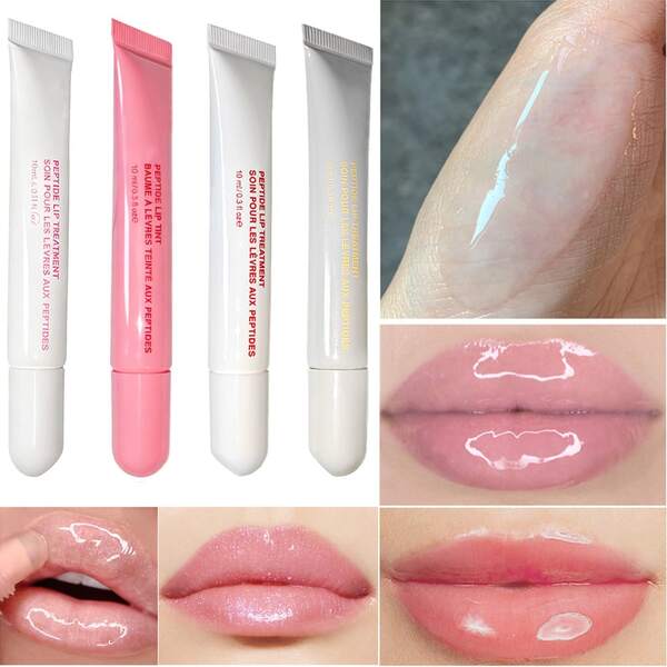 4 Pack Lip Care, Fruity Tinted Lip Balm Variety Pack, Strawberry,Passionfruit,Jelly Bean And Vanilla Flavors, 3-In-1 Moisture, Repair And Color
