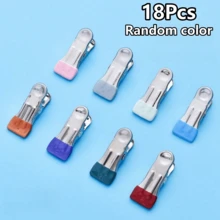 5/6/12/22pcs Heavy Duty Stainless Steel Clothes Pegs, Blue Non-Slip Handle, Rust-Proof Multi-Functional, Suitable For Drying Clothes, Kitchen Use, DIY Crafts And Daily Home Storage - Multicolor - View 27