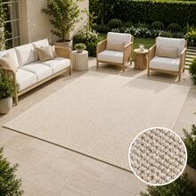 Outdoor Pineapple Textured Carpet - Waterproof All-Weather Patio Rug, With UV Resistance And Non-Slip Backing, Durable Beige Neutral Mat Suitable For Patio, Poolside, Garden, Balcony, RV - Easy To Clean, Fade-Resistant, Durable Outdoor Carpet, Suitable For Yard, Porch, Beach House - Contemporary Textured Woven Outdoor Rug With Non-Curling Design, Machine Washable - B - View 5