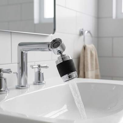 1pc Bathroom Filters, Shower Water Softeners, Remove Chlorine, Fluoride, And Heavy Metals; Suitable For Dry Skin, Hair, And Eczema. Bathroom Supplies And Tools. Coated Surfaces, Bathroom Decor.
