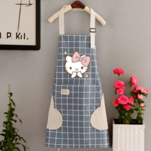SANRIO 这款Hello Kitty围裙采用可调节尺寸设计，防水防油，配有大口袋和毛巾，由聚酯纤维防污面料制成，适合女性烹饪、家务、餐厅用餐、手工、园艺、烧烤、学校、咖啡馆、户外活动等场合穿着，是男女皆宜的绝佳圣诞礼物。 - 彩色 - 查看 5