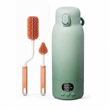 YKV Portable Water & Milk Warmer With Digital LCD Display, Battery Powered, Fast Heating, Suitable For Travel, Includes Silicone Cleaning Brush - Baby Bottle Warmer & Hygiene Cleaning Set - H103 - View 10