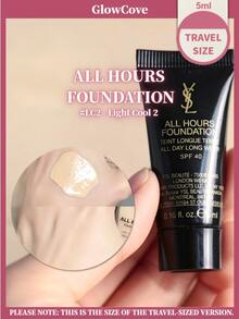 [ 5ml ]YSL All Hours Foundation LC1/LC2 Pengontrol Minyak Matte Tahan Lama Daya Tutup Tinggi Non-Oksidasi Untuk Kulit Berminyak dan Kombinasi - LC2-5ml - View 1