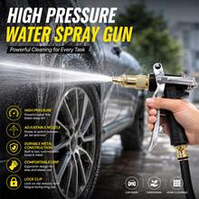 High Pressure Multi Purpose Water Spray Gun, 3 Adjustable Jet Fan Mist Modes Rustproof Brass Nozzle Ergonomic Hose Sprayer With Lock Clip Heavy Duty Garden Nozzle For Car Wash Yard Patio Floor Clean Plant Water Pet Bath - Water Gun - View 8