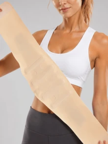 1pc Women's Sports Waist Support Belt, Comfortable Lightweight Ultra-Thin Lumbar Support Belt, Waist Support For Lumbar Disc, Waist Compression Belt, Yoga Training Belt, Suitable For Running, Fitness Equipment, Body Shaping, Entertainment Sports, Musical Instruments, Cycling, Ice And Snow Sports, Extreme Challenges, Hiking, Camping, Shooting Sports And Other Scenarios - Apricot - View 7