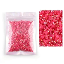 Jelly AB 樹脂水鑽 SS10 平底樹脂鑽，衣物裝飾，適用於包包、鞋子、應援扇裝飾水鑽，2000/4000/6000/10000 多種數量與顏色可選 - ss10(3mm) - 查看 81