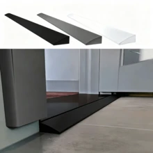 1 buah Rampa Pintu Perekat Diri Universal 90cm untuk Penyedot Debu, Strip Transisi Anti Selip Profil Rendah Membantu Robot Penyedot Debu Melewati Tepi Pintu dan Karpet, Alat Bantu Panjat PVC yang Dapat Dipotong Cocok untuk Lantai Rumah Dalam Ruangan, Warna Hitam/Abu-abu/Putih (Opsional) - C - View 12