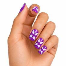 Roxo com Floral branco
