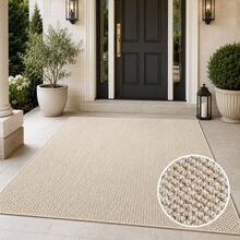 Outdoor Pineapple Textured Carpet - Waterproof All-Weather Patio Rug, With UV Resistance And Non-Slip Backing, Durable Beige Neutral Mat Suitable For Patio, Poolside, Garden, Balcony, RV - Easy To Clean, Fade-Resistant, Durable Outdoor Carpet, Suitable For Yard, Porch, Beach House - Contemporary Textured Woven Outdoor Rug With Non-Curling Design, Machine Washable - B - View 6