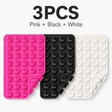 1-4pcs Silicone Adhesive Phone Holder, Non-Slip Silicone Sticky Phone Stand, Phone Case Holder, Hands-Free Phone Accessory, Selfie And Video Shooting Stand, Multi-Functional Phone Accessory, Suitable For All Models - Double-sided Suction Cup - View 22