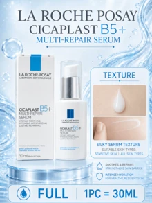 La Roche Posay La Roche-Posay Nuevo Suero Multi-Reparador (Tamaño Completo 30ml/Muestra 7.5ml), Hidratación Profunda de Larga Duración, Repara la Piel Dañada y Reduce el Enrojecimiento, Apto para Todo Tipo de Piel - Esencia Super B5 - Ver 13