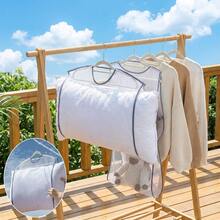 5pcs Foldable Mesh Storage Bags, Suitable For Pillows, Dolls And Cushions, Home Balcony Clothing Storage Accessories, Can Be Used For Decorative Pillows, Plush Toys And Sofa Cushions Storage And Drying. Summer Travel Back To School Season Use, Can Be Hung In The Garden For Drying - Multicolor - View 5