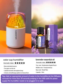 Volcanic Rock Effect Humidifier & Essential Oil Diffuser, With Color-Changing Ambient Light, Quiet Air Humidifier For Home, Bedroom, Bathroom, Hotel, Office, Home Decor Gift, High-End Aesthetic Home Decoration - Cylindrical - View 12