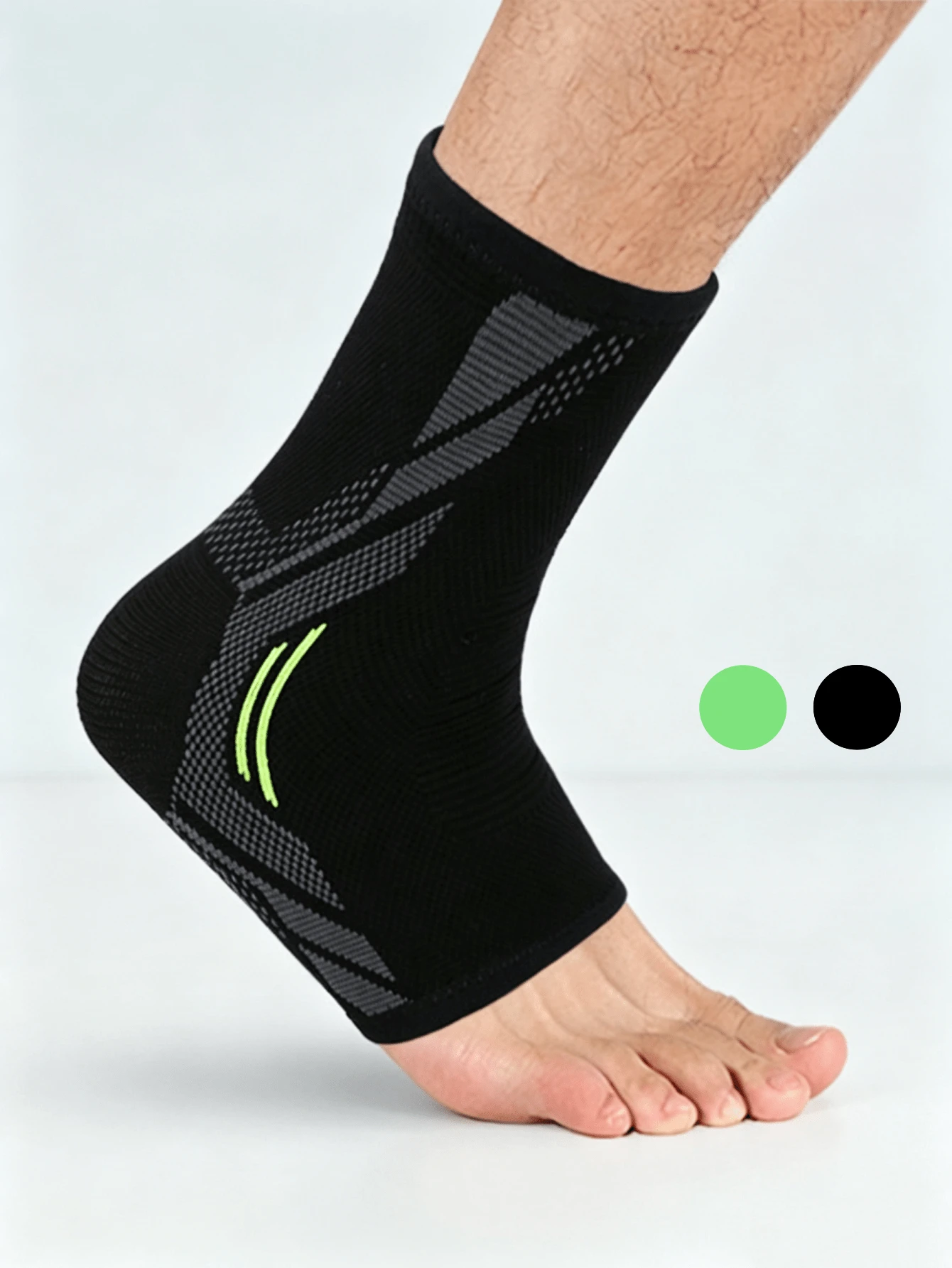 1 pieza Mangas de compresión para soporte de tobillo para hombres y mujeres, protector de tobillo para deporte diario, entrenamiento, levantamiento de pesas, fitness, ciclismo, yoga, pilates, camping, senderismo, caminata, baloncesto, béisbol, tobillera, accesorios de gimnasio - Multicolor - Ver 1