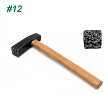 多功能珠寶紋理錘 12種紋理選擇 方形坑紋波浪多圖案手工鍛造錘 金屬加工錘 適用金銀銅珠寶手鍊戒指DIY造型工具 - 混合 - 查看 14