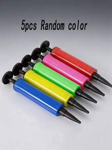 5/4/3/2/1pc Large/Small Portable Balloon Air Pump, Handheld Manual Air Pump Suitable For Balloons, Perfect For Christmas, Birthday, Wedding Party Decoration, Multiple Colors Available [Please Check Size Before Ordering] - X - View 16