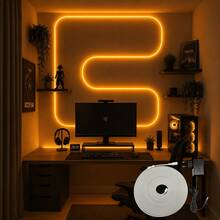 Mangueira LED Neon 12V 5 Metros IP65 12W/M Decorativa Flexível Cor à Escolha - Dourado - Visão 4