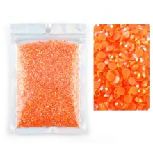 Jelly AB 樹脂水鑽 SS10 平底樹脂鑽，衣物裝飾，適用於包包、鞋子、應援扇裝飾水鑽，2000/4000/6000/10000 多種數量與顏色可選 - ss10(3mm) - 查看 18